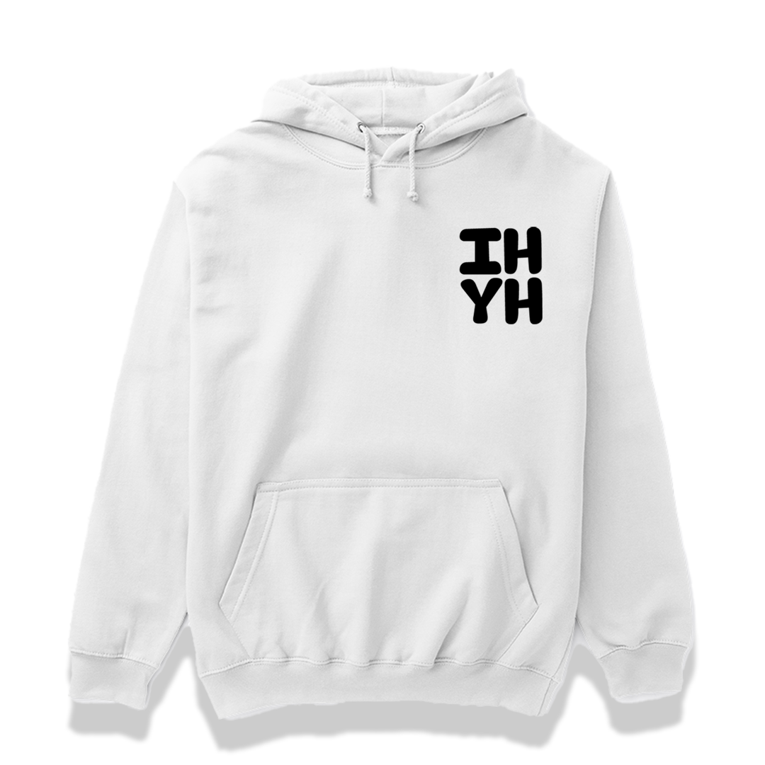 "I'm Happy You're Here" Phrase Hoodie